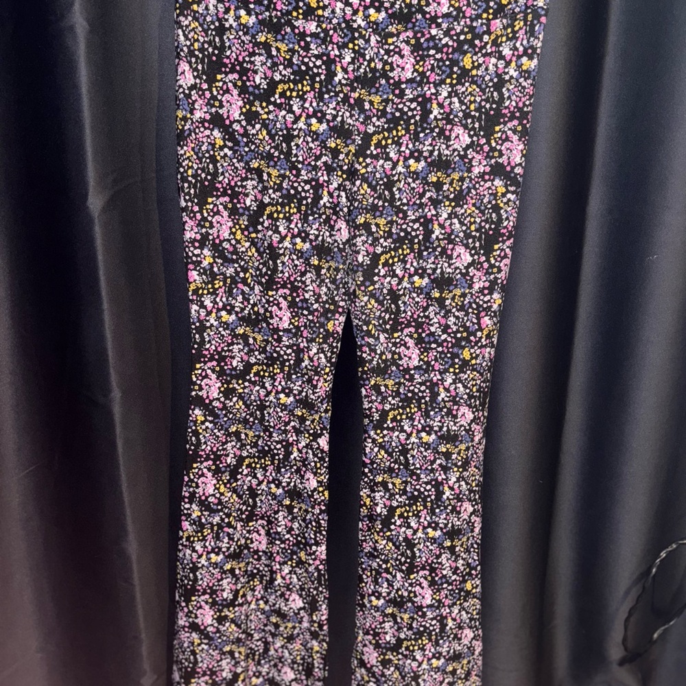 Floral Kids Bottoms - Black and Pink